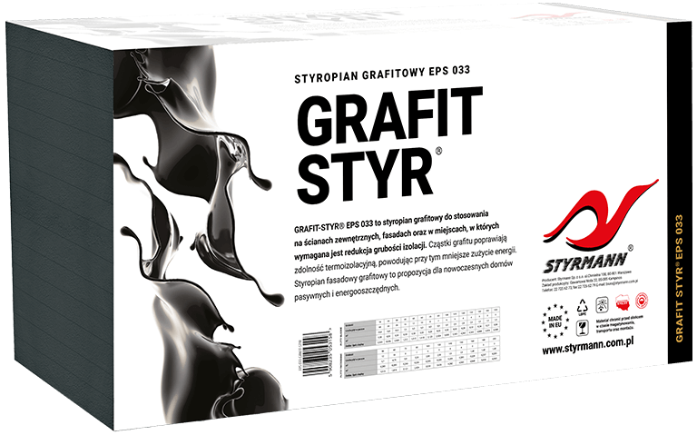Styropian grafitowy EPS 033 GRAFIT-STYR