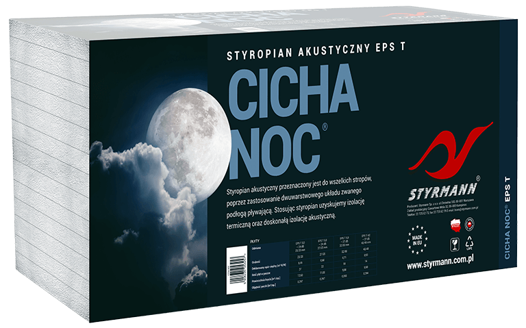 Schalldämmende Cicha Noc ® Styroporplatten