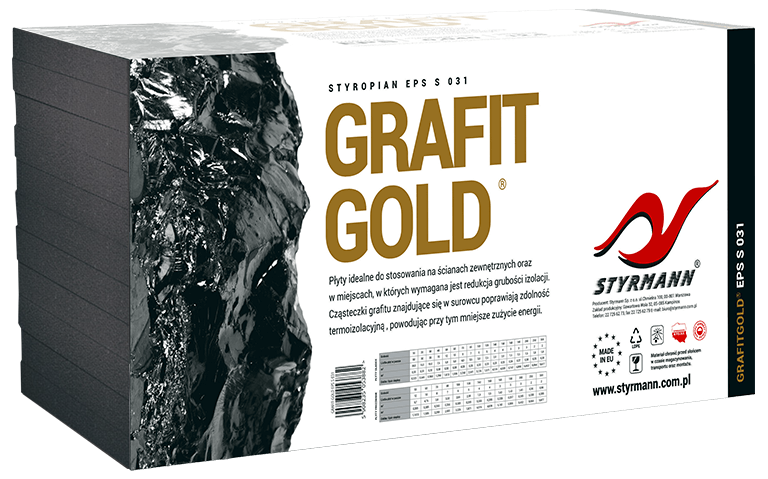 Styropian grafitowy GRAFIT-GOLD EPS S 031