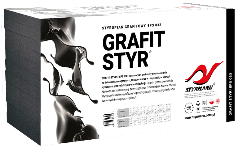 Styropian grafitowy EPS 033 GRAFIT-STYR